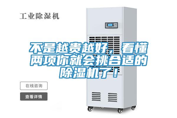 不是越貴越好，看懂兩項(xiàng)你就會(huì)挑合適的除濕機(jī)了！