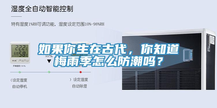 如果你生在古代，你知道梅雨季怎么防潮嗎？
