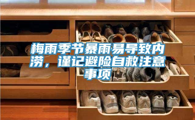 梅雨季節(jié)暴雨易導(dǎo)致內(nèi)澇，謹(jǐn)記避險自救注意事項