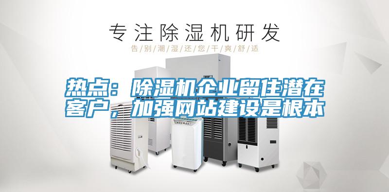 熱點(diǎn)：除濕機(jī)企業(yè)留住潛在客戶，加強(qiáng)網(wǎng)站建設(shè)是根本