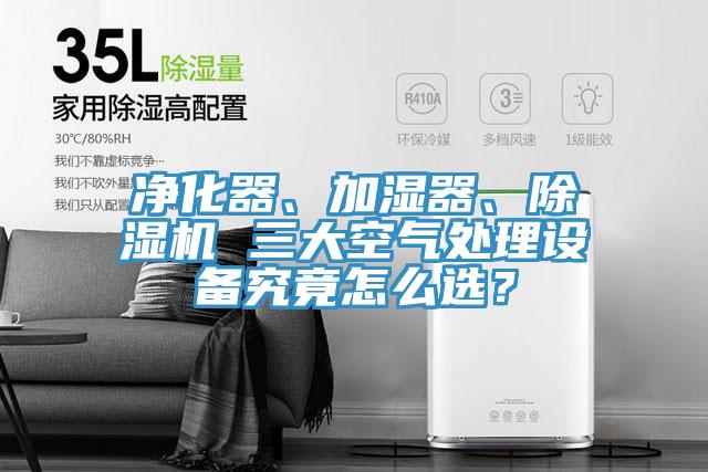 凈化器、加濕器、除濕機(jī) 三大空氣處理設(shè)備究竟怎么選？