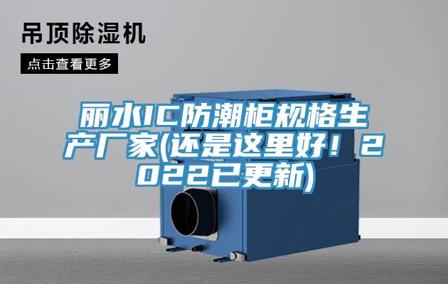 麗水IC防潮柜規(guī)格生產(chǎn)廠家(還是這里好！2022已更新)