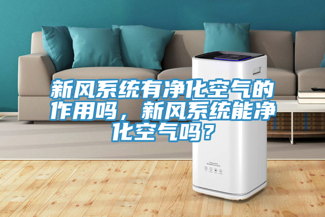 新風(fēng)系統(tǒng)有凈化空氣的作用嗎，新風(fēng)系統(tǒng)能凈化空氣嗎？