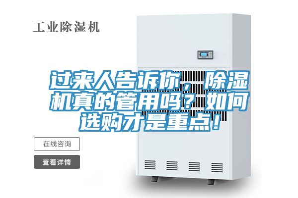 過來人告訴你，除濕機(jī)真的管用嗎？如何選購才是重點！