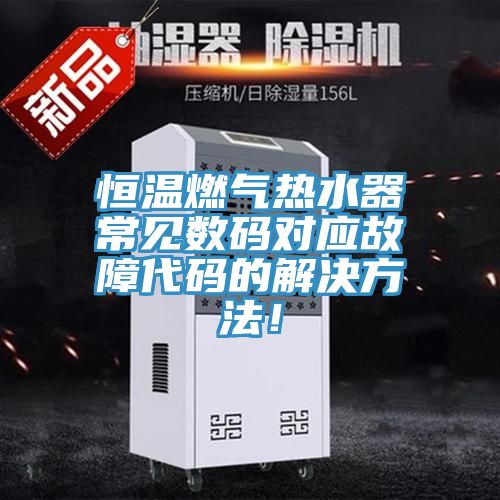 恒溫燃?xì)鉄崴鞒Ｒ姅?shù)碼對(duì)應(yīng)故障代碼的解決方法！