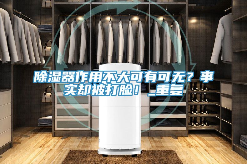 除濕器作用不大可有可無(wú)？事實(shí)卻被打臉！_重復(fù)