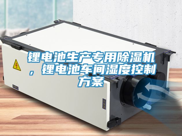 鋰電池生產(chǎn)專用除濕機，鋰電池車間濕度控制方案