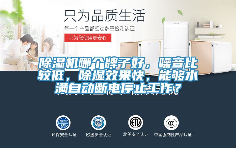 除濕機(jī)哪個牌子好，噪音比較低，除濕效果快，能夠水滿自動斷電停止工作？