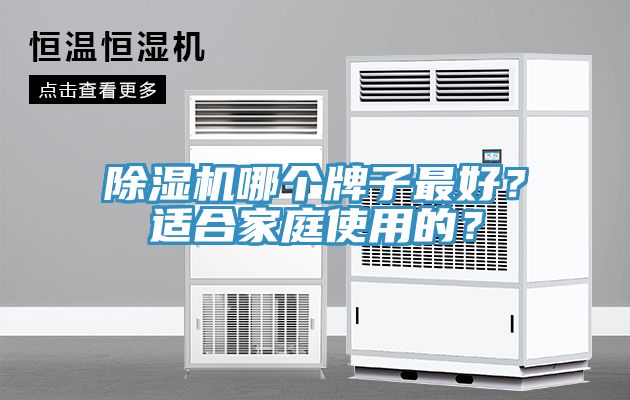 除濕機(jī)哪個(gè)牌子最好？適合家庭使用的？