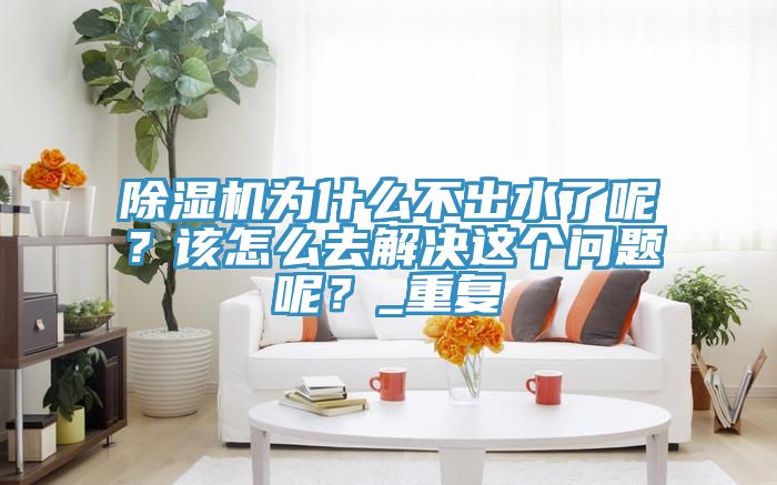 除濕機(jī)為什么不出水了呢？該怎么去解決這個問題呢？_重復(fù)