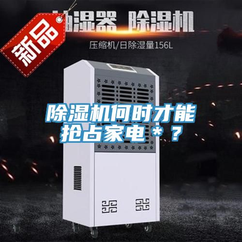 除濕機何時才能搶占家電＊？